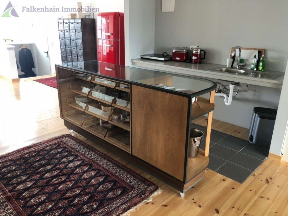 K�chenbereich mit Einbauk�che Wohnung Leipzig