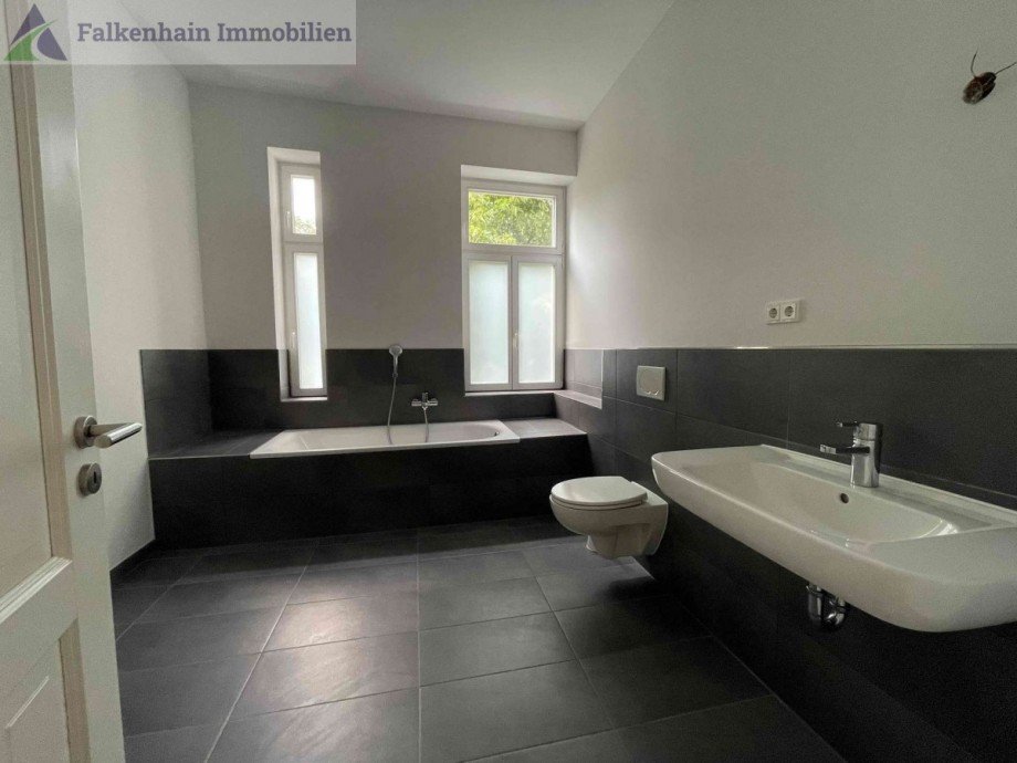 Badansicht Etagenwohnung Markkleeberg