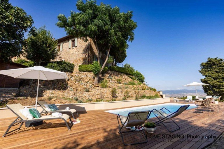  Gabbro Haus Verkauft! Charmantes Landgut in Panoramalage - Naturstein-Rustico mit Nebengeb�ude und Pool !
