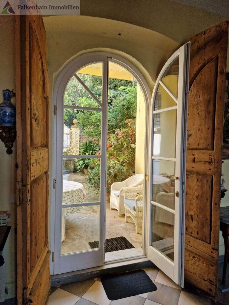 Blick zur Terrasse Haus Asciano