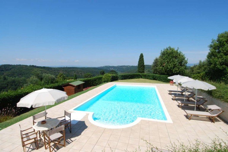 Piscina Partino Haus Ein Ort zum Ankommen - toskanisches Landhaus mit Pool, Panoramablick und Olivenhain!