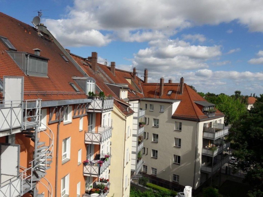 Ausblick Dachgeschosswohnung Leipzig