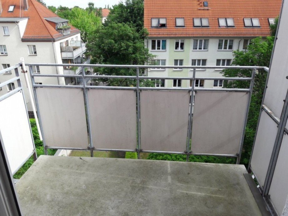 Balkonansicht Dachgeschosswohnung Leipzig