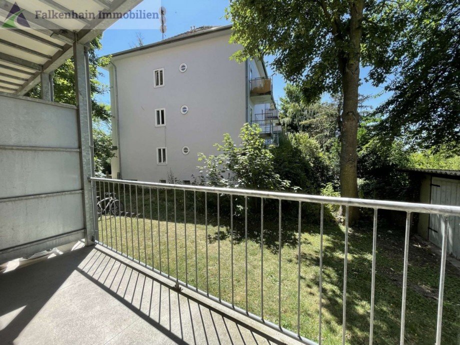 Balkonansicht Wohnung Leipzig