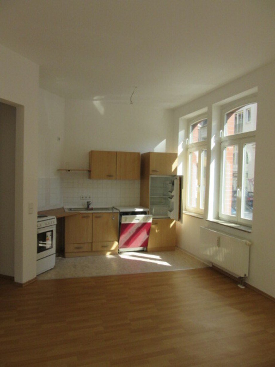 Blick zur K�che Etagenwohnung Leipzig