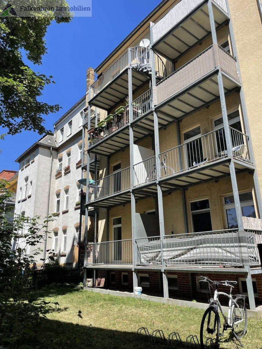 Hausr�ckansicht Wohnung Leipzig