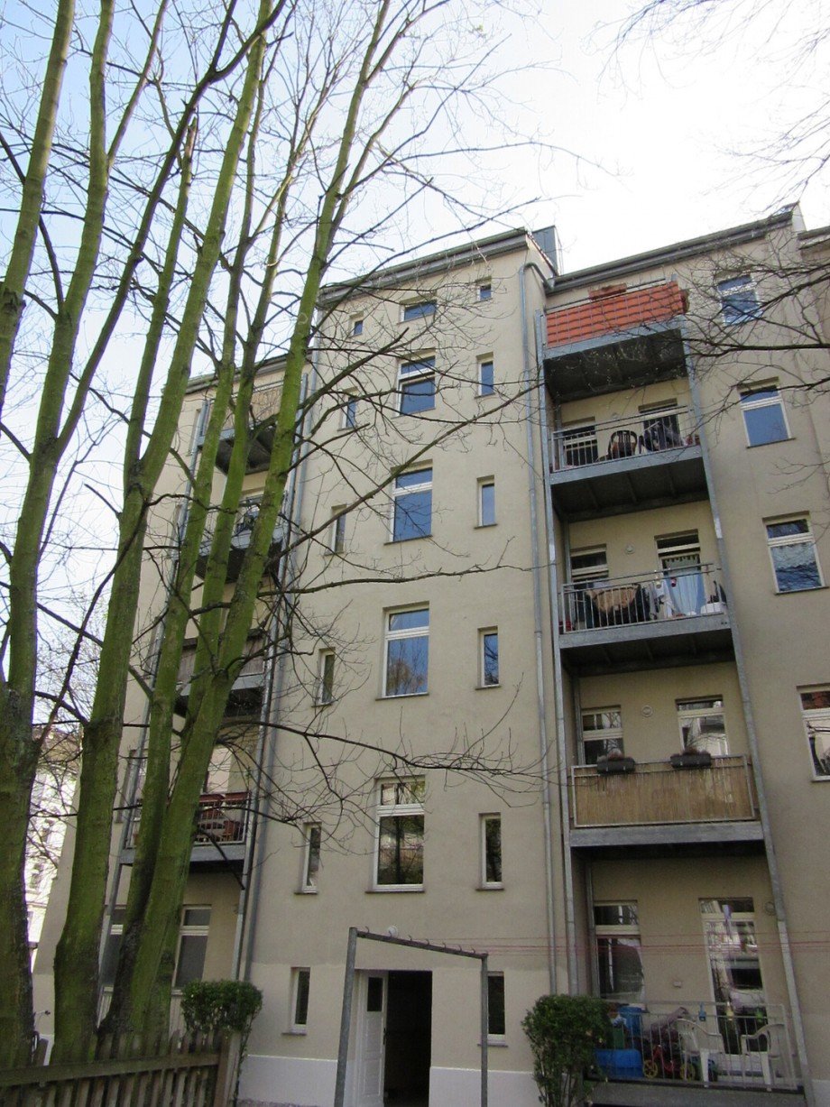 R�ckansicht Wohnung Leipzig
