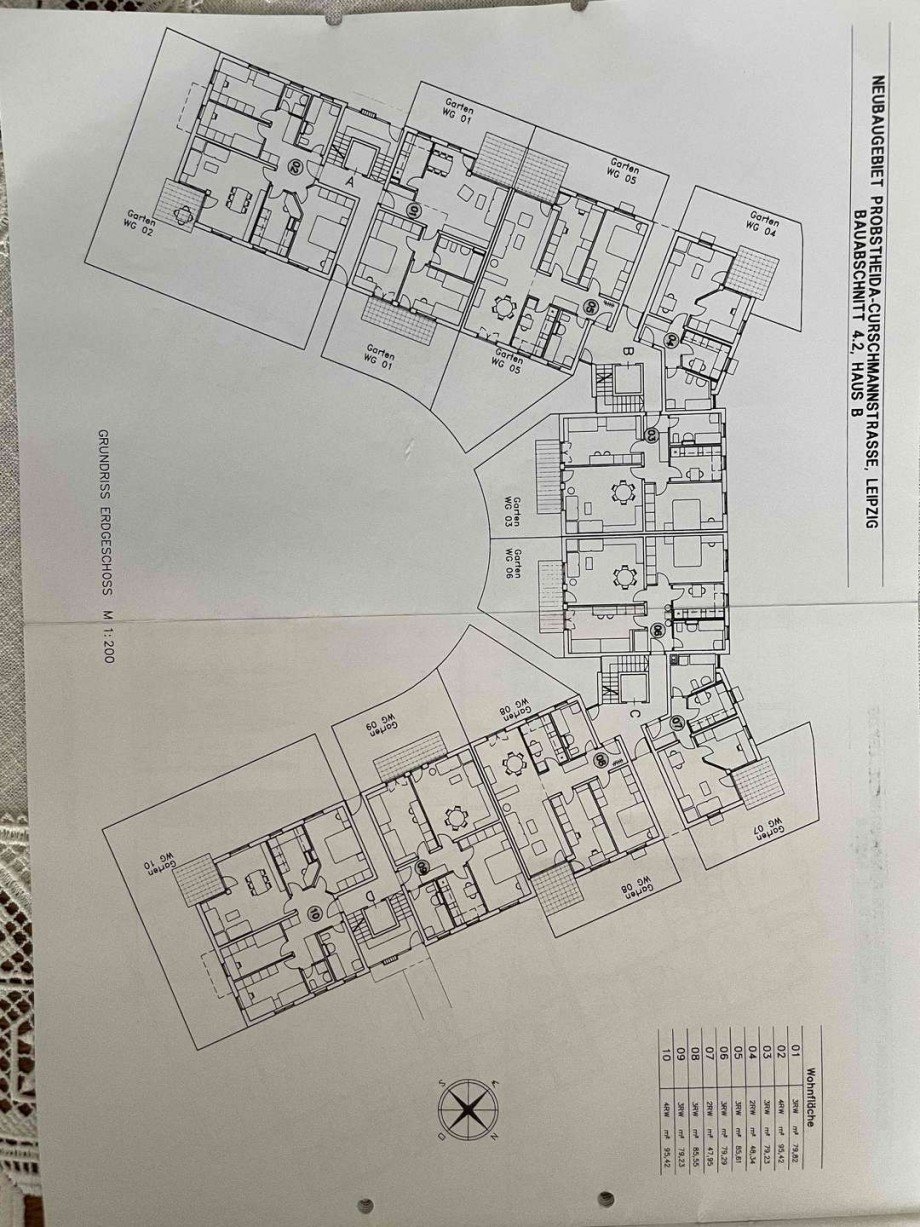 Lageplan Terrassenwohnung Leipzig