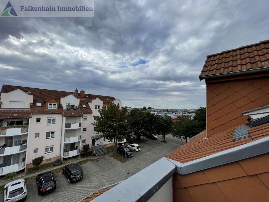 Ausblick vom Balkon Wohnung Markranst�dt