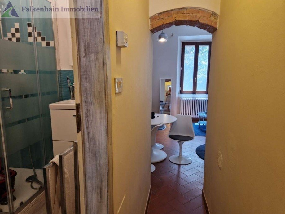 Blick zum Wohnbereich Wohnung Casciana Terme